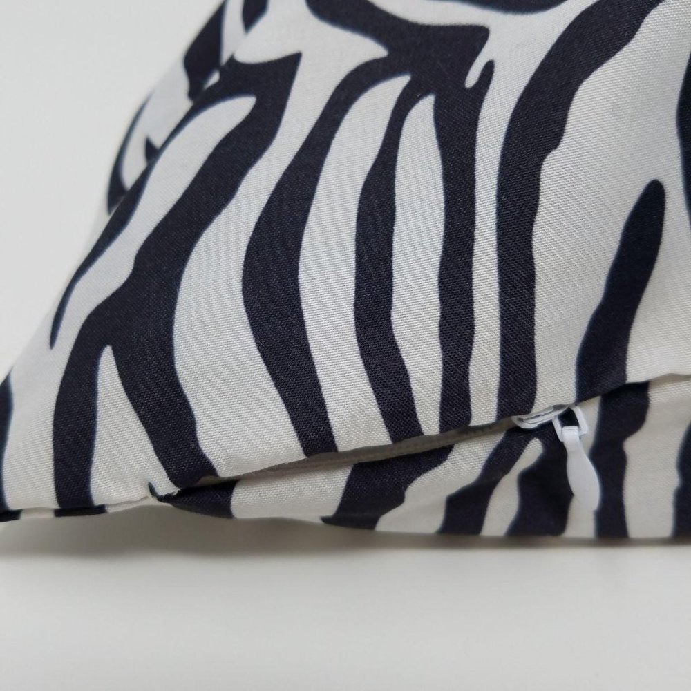 Travel Pillow Cover – Black and White Zebra Case - Picture 7 of 7